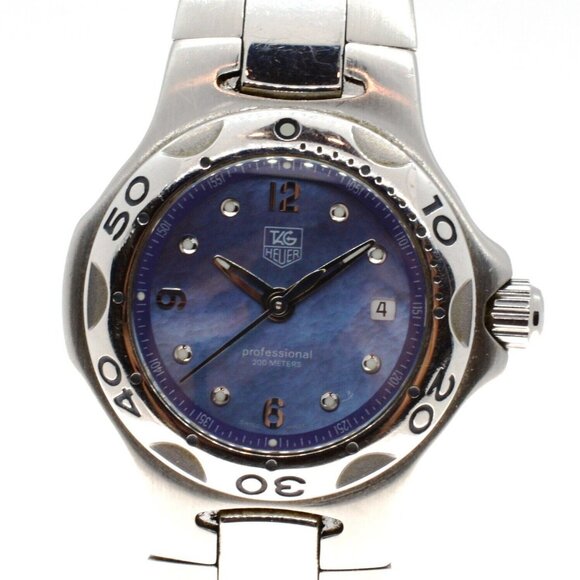 Tag Heuer Women's Professional 200M Kirium Blue MOP Watch 28mm WL131A.BA0709! - Picture 1 of 10